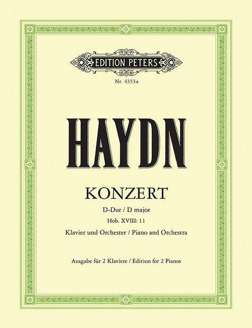 Cover: 9790014023614 | Piano Concerto in D Hob. Xviii:11 (Edition for 2 Pianos) | Taschenbuch