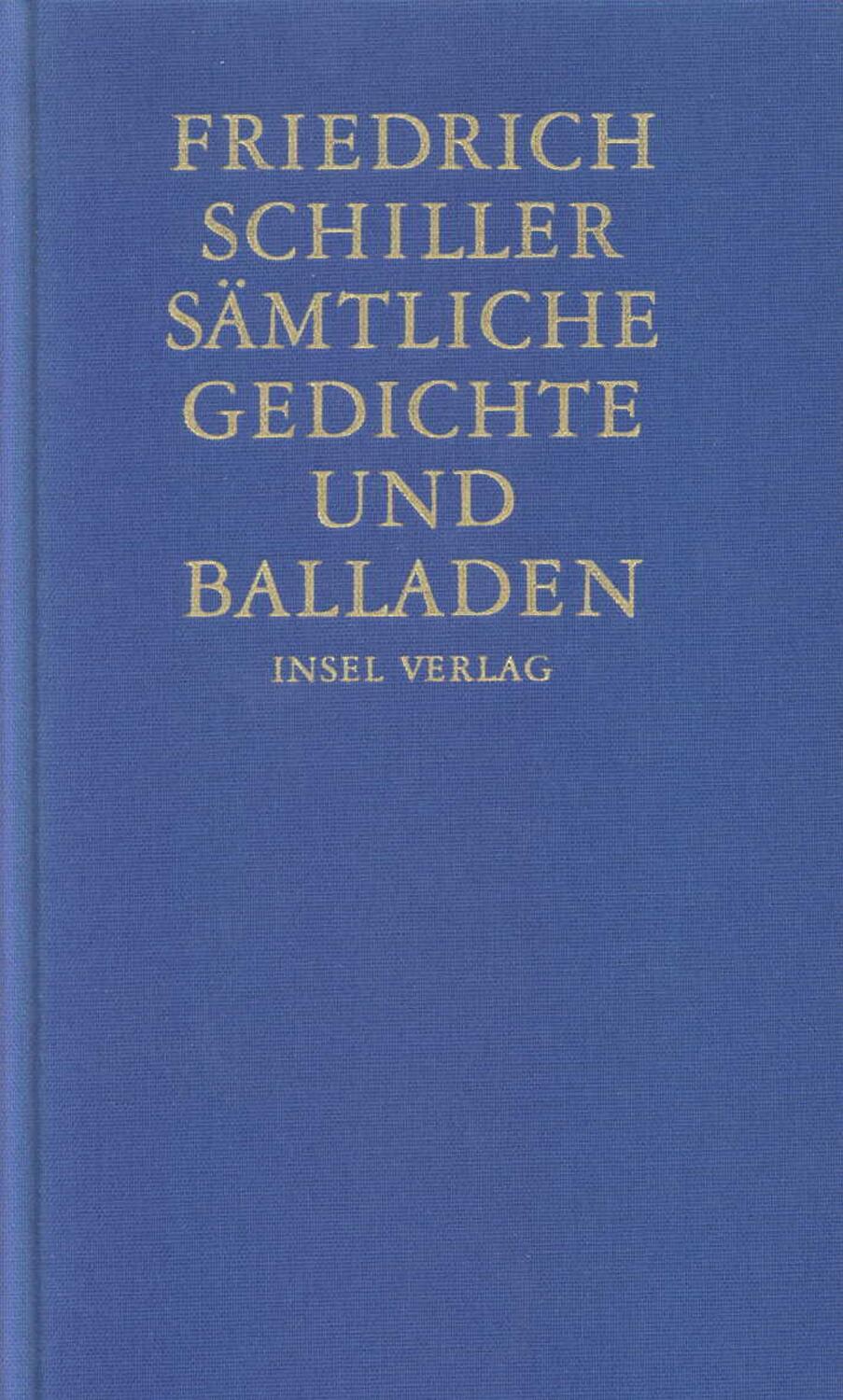 Cover: 9783458172406 | Sämtliche Gedichte und Balladen | Friedrich Schiller | Buch | Deutsch