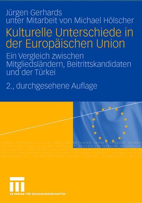 Cover: 9783531343211 | Kulturelle Unterschiede in der Europäischen Union | Jürgen Gerhards