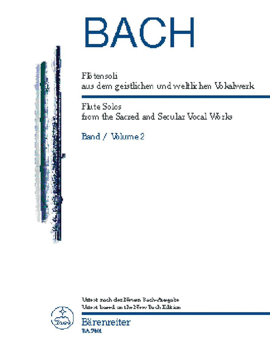 Cover: 9790006499557 | Flute Solos from Sacred and Secular Vocal Works 2 | Bach | Partitur