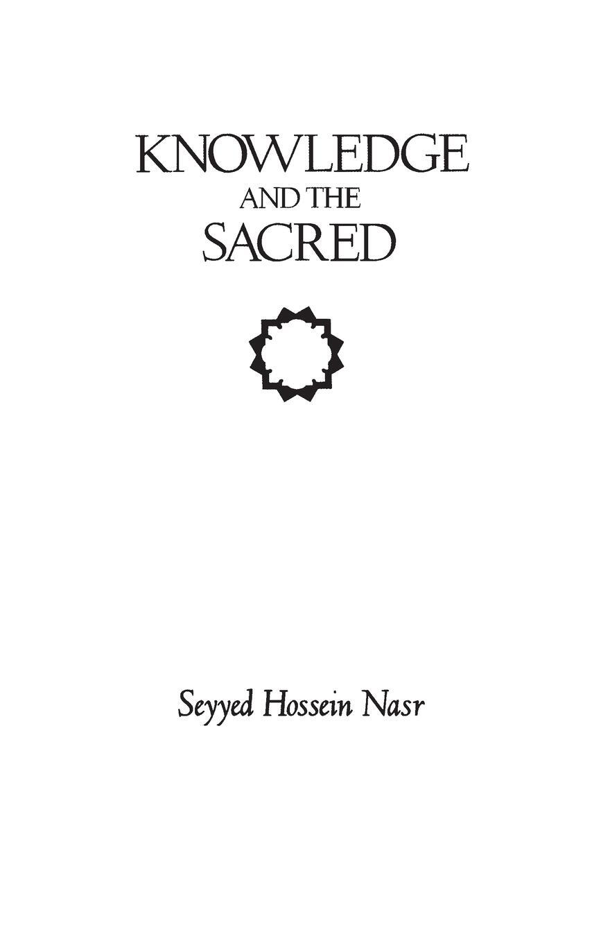 Cover: 9780791401774 | Knowledge and the Sacred | Seyyed Hossein Nasr | Taschenbuch | 1989