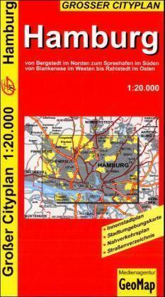 Cover: 9783933671554 | Hamburg - Stadtplan | GeoMap | (Land-)Karte | Mehrfarbendruck. Gefalzt