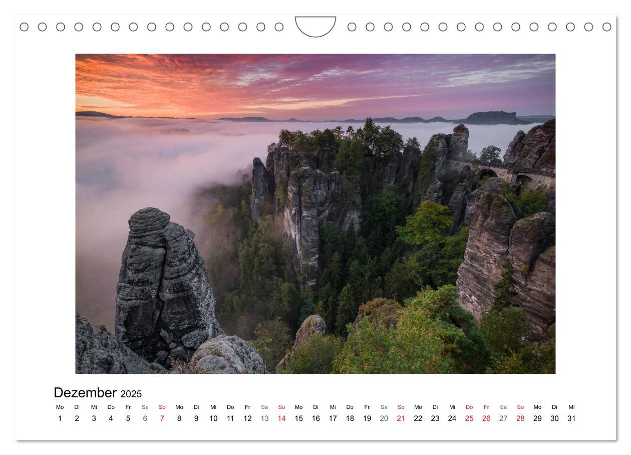 Bild: 9783435841141 | Bastei - Sächsische Schweiz (Wandkalender 2025 DIN A4 quer),...