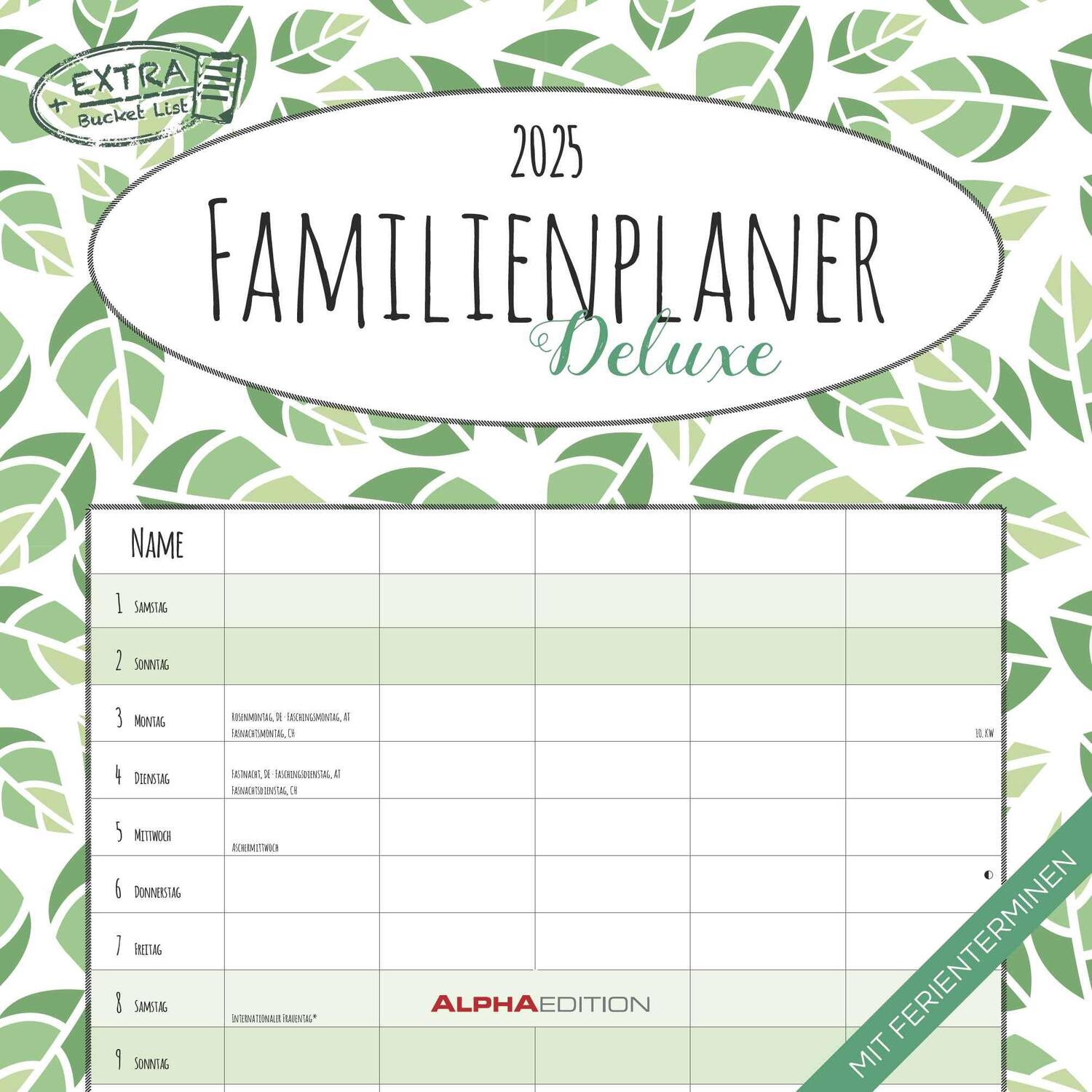 Cover: 4251732343125 | Familienplaner Deluxe 2025 - Broschürenkalender 30x30 cm (30x60...
