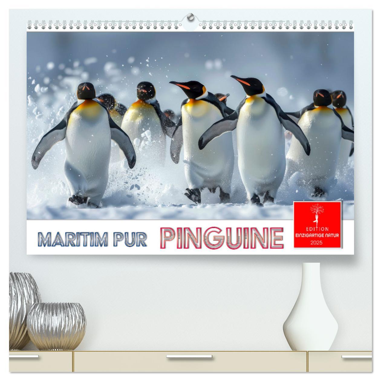 Cover: 9783457164495 | Maritim pur - Pinguine (hochwertiger Premium Wandkalender 2025 DIN...