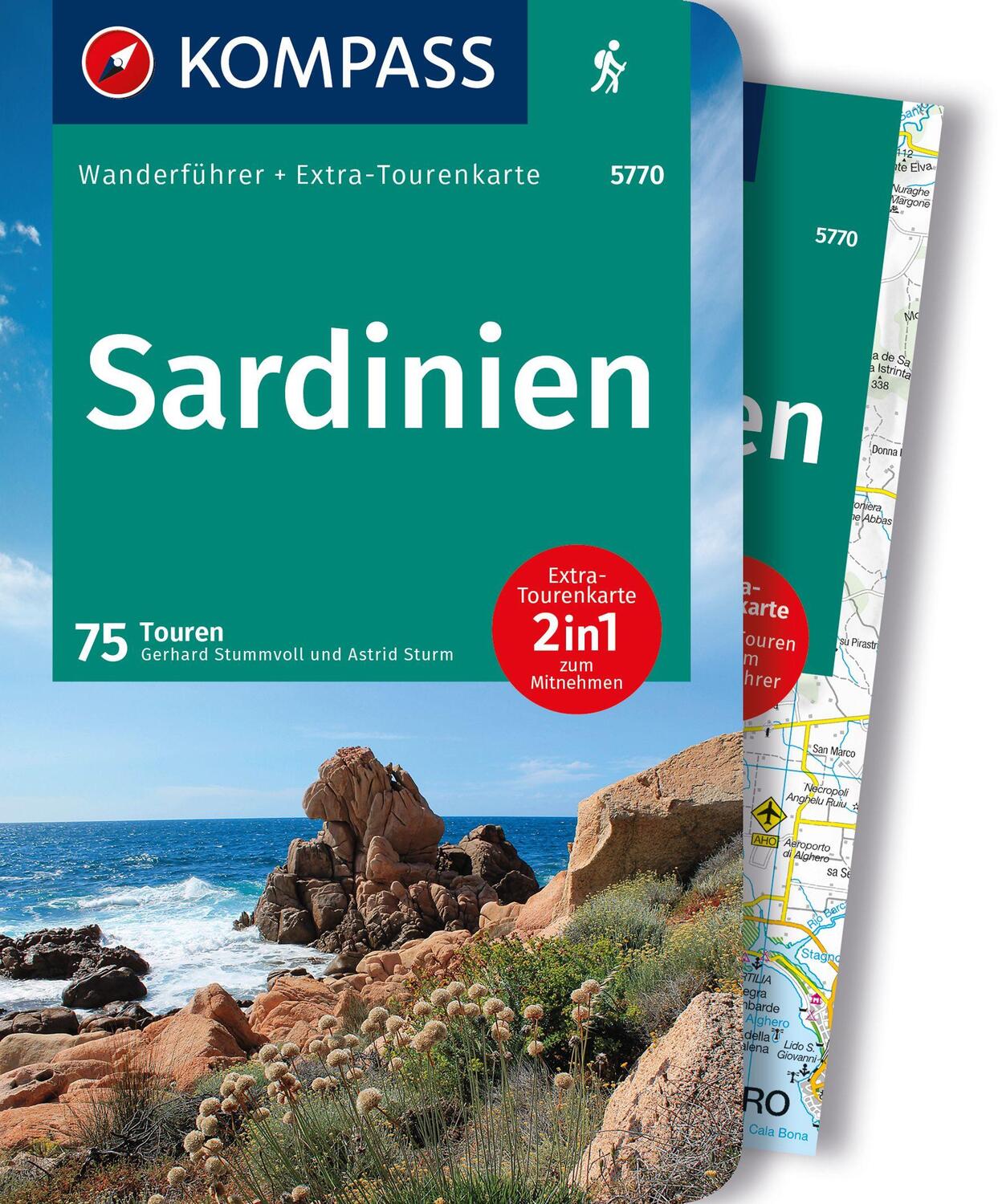 Cover: 9783991217626 | KOMPASS Wanderführer Sardinien, 75 Touren | Gerhard Stummvoll (u. a.)