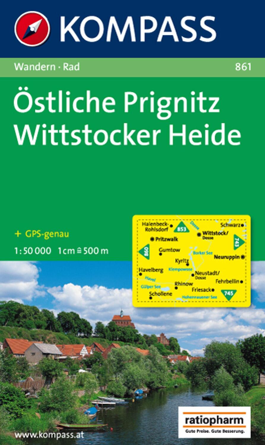 Cover: 9783850261296 | Östliche Prignitz - Wittstocker Heide 1 : 50 000 | (Land-)Karte | 2009
