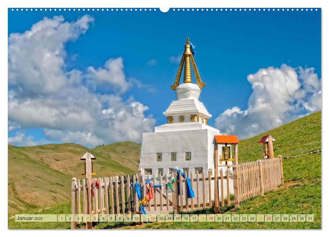 Bild: 9783435437948 | Reise durch Asien - Mongolei (Wandkalender 2025 DIN A2 quer),...