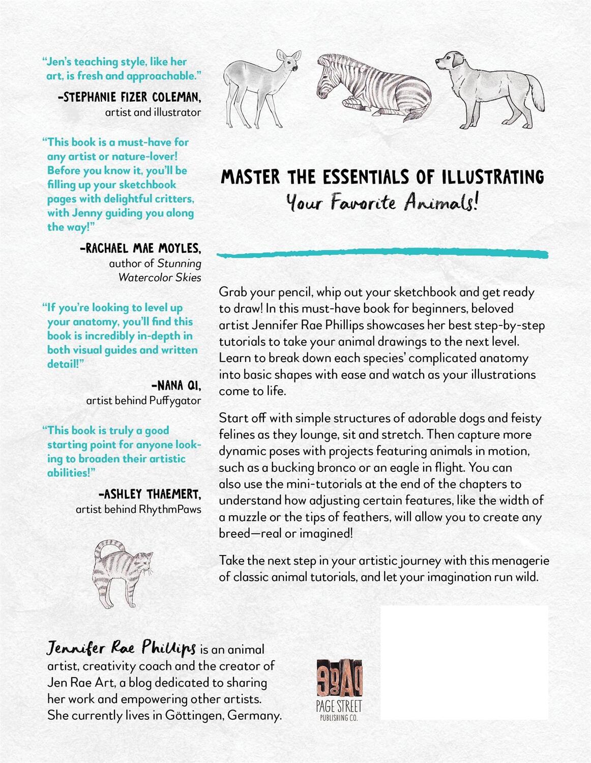 Rückseite: 9781645679370 | The Animal Drawing Primer | Jennifer Rae Phillips | Taschenbuch | 2023