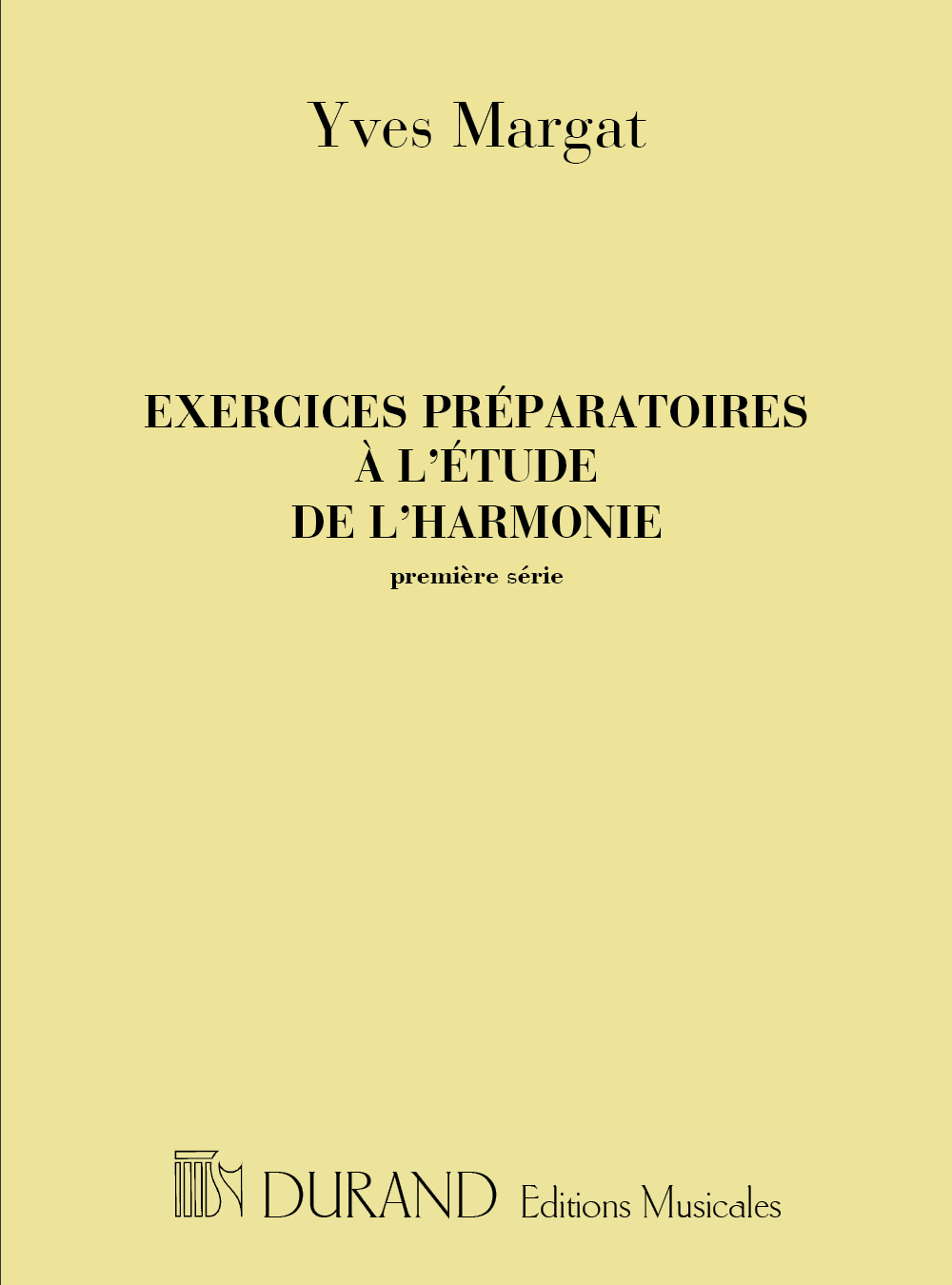 Cover: 9790044055296 | Exercices préparatoires à l'étude de l'harmonie vol.1 Music Education