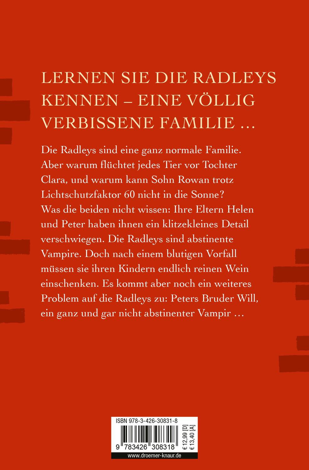 Rückseite: 9783426308318 | Die Radleys | Roman | Matt Haig | Taschenbuch | 432 S. | Deutsch
