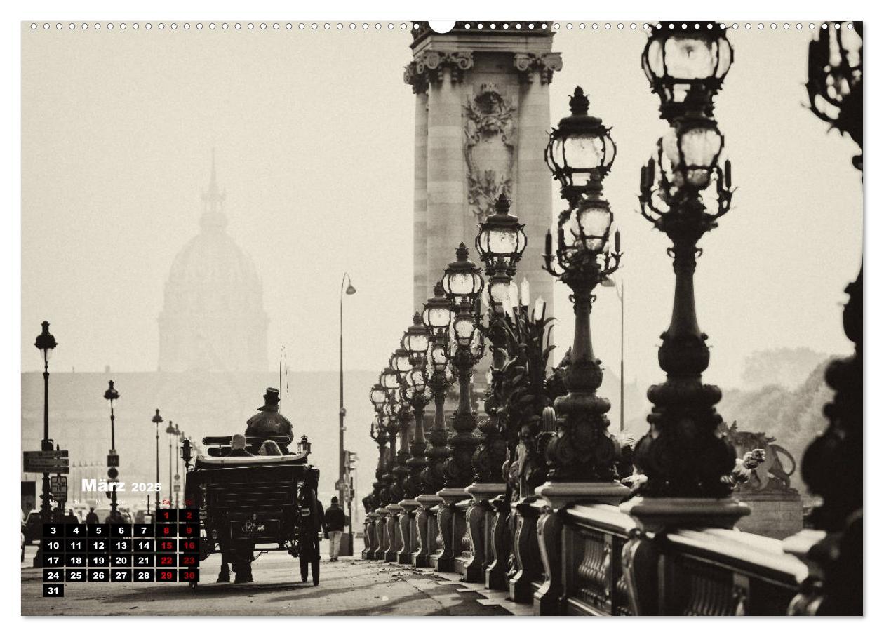 Bild: 9783435366866 | Paris-Impressionen in Schwarz-Weiß (Wandkalender 2025 DIN A2 quer),...