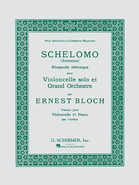 Cover: 9780793552139 | Schelomo: Cello and Piano | Taschenbuch | Englisch | 1986 | G SCHIRMER
