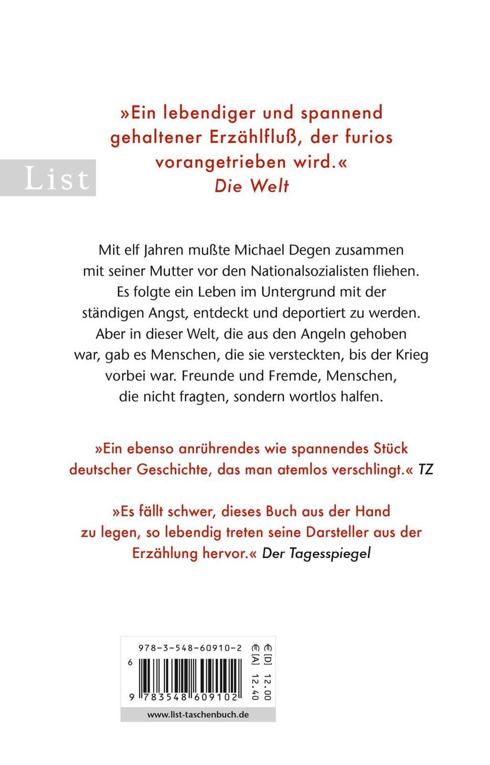 Rückseite: 9783548609102 | Nicht alle waren Mörder | Eine Kindheit in Berlin | Michael Degen