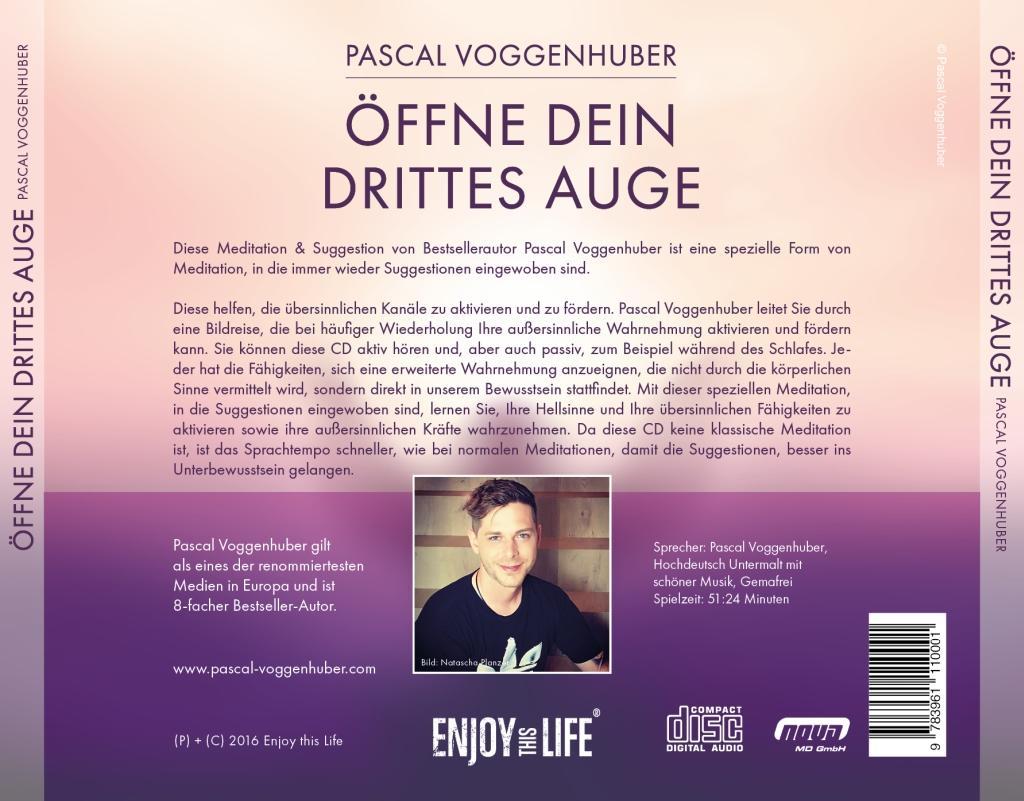 Bild: 9783961110001 | Öffne Dein drittes Auge | Pascal Voggenhuber | Audio-CD | Jewelcase