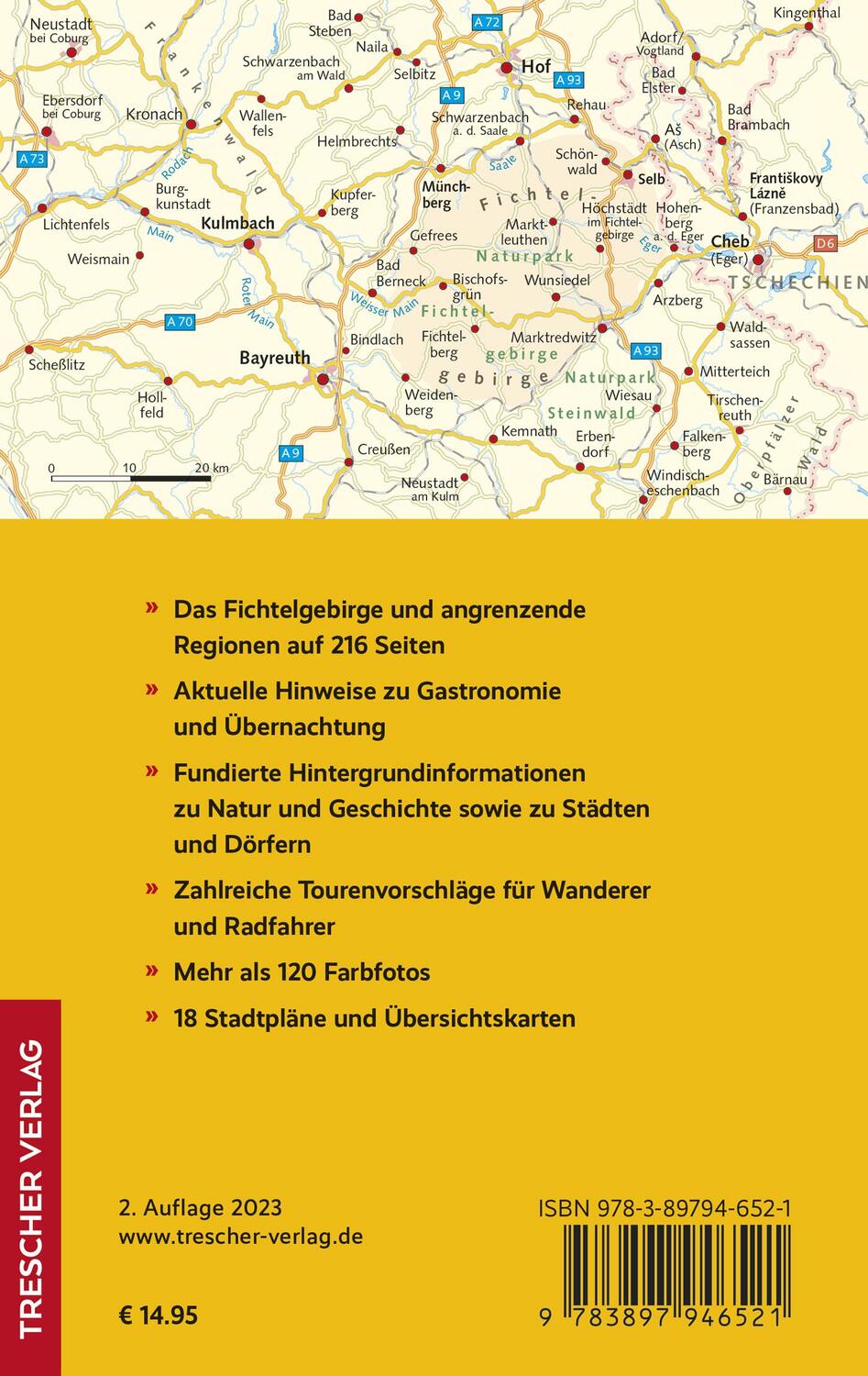 Rückseite: 9783897946521 | TRESCHER Reiseführer Fichtelgebirge | Gernot Messarius | Taschenbuch
