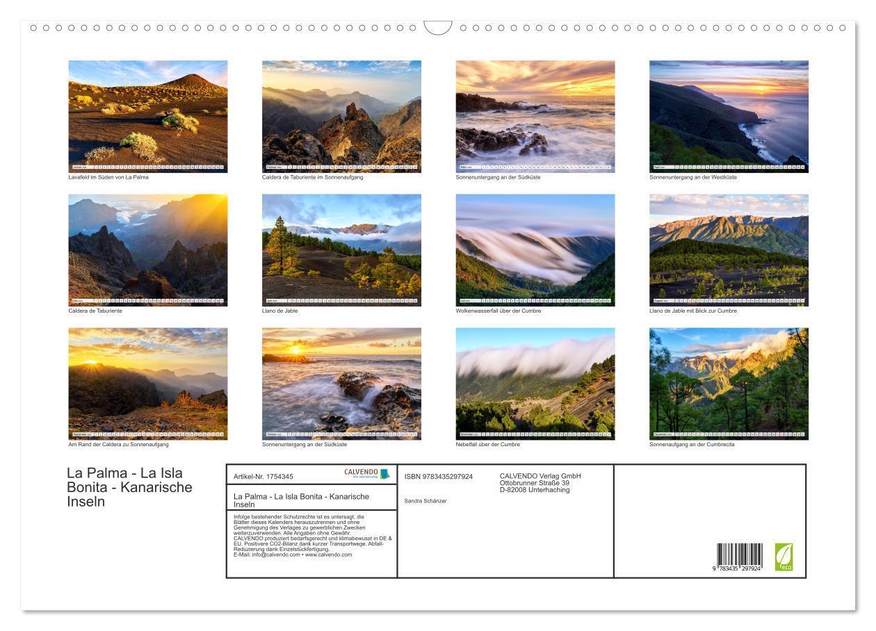 Bild: 9783435297924 | La Palma - La Isla Bonita - Kanarische Inseln (Wandkalender 2025...