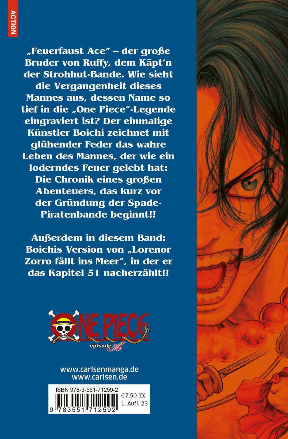 Rückseite: 9783551712592 | One Piece Episode A 1 | Eiichiro Oda (u. a.) | Taschenbuch | 192 S.