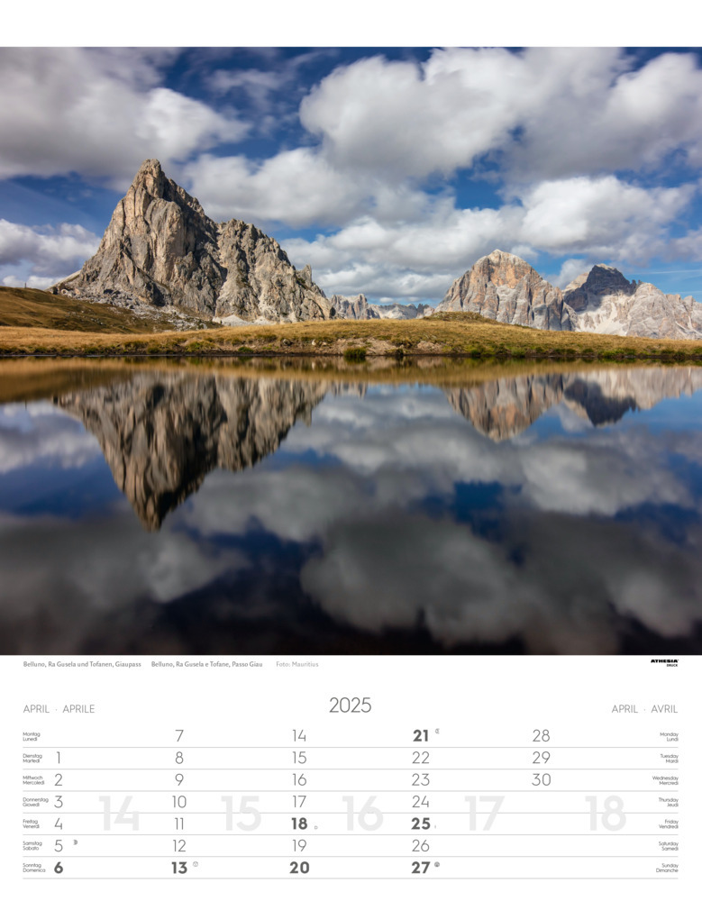 Bild: 9788868397395 | Weltnaturerbe Dolomiten Kalender 2025 | Athesia-Tappeiner Verlag