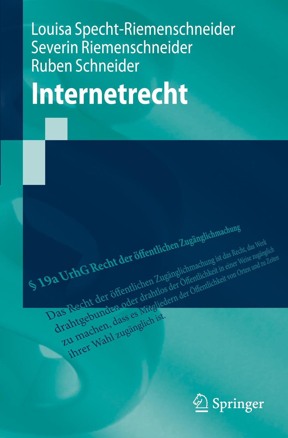Cover: 9783662617250 | Internetrecht | Louisa Specht-Riemenschneider (u. a.) | Taschenbuch
