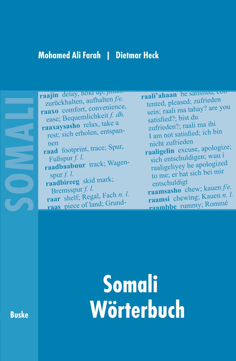 Cover: 9783875480559 | Somali Wörterbuch | Deutsch - Somali / Somali - Englisch - Deutsch