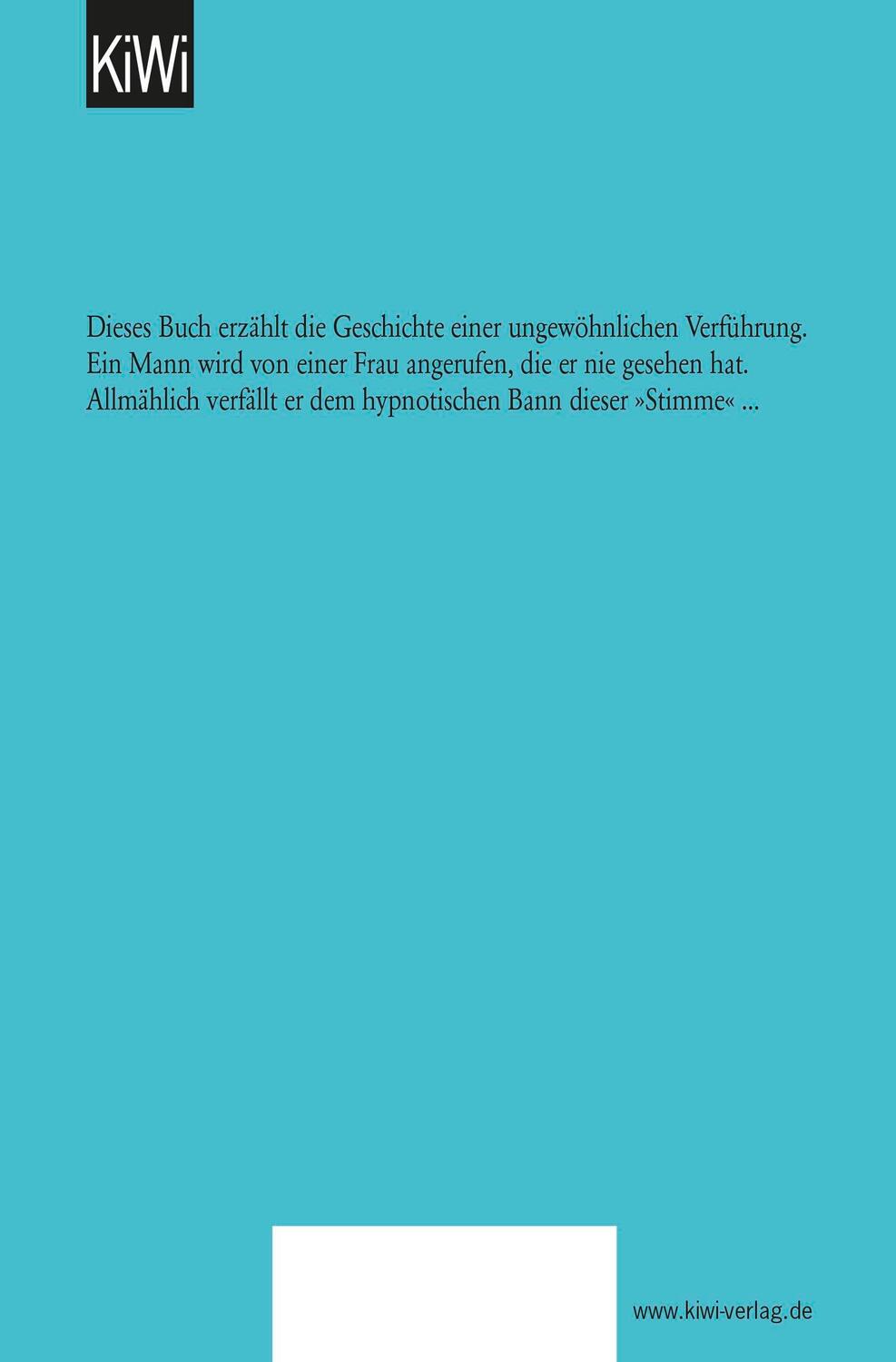 Rückseite: 9783462022025 | Die Sirene | Dieter Wellershoff | Taschenbuch | KIWI | 162 S.