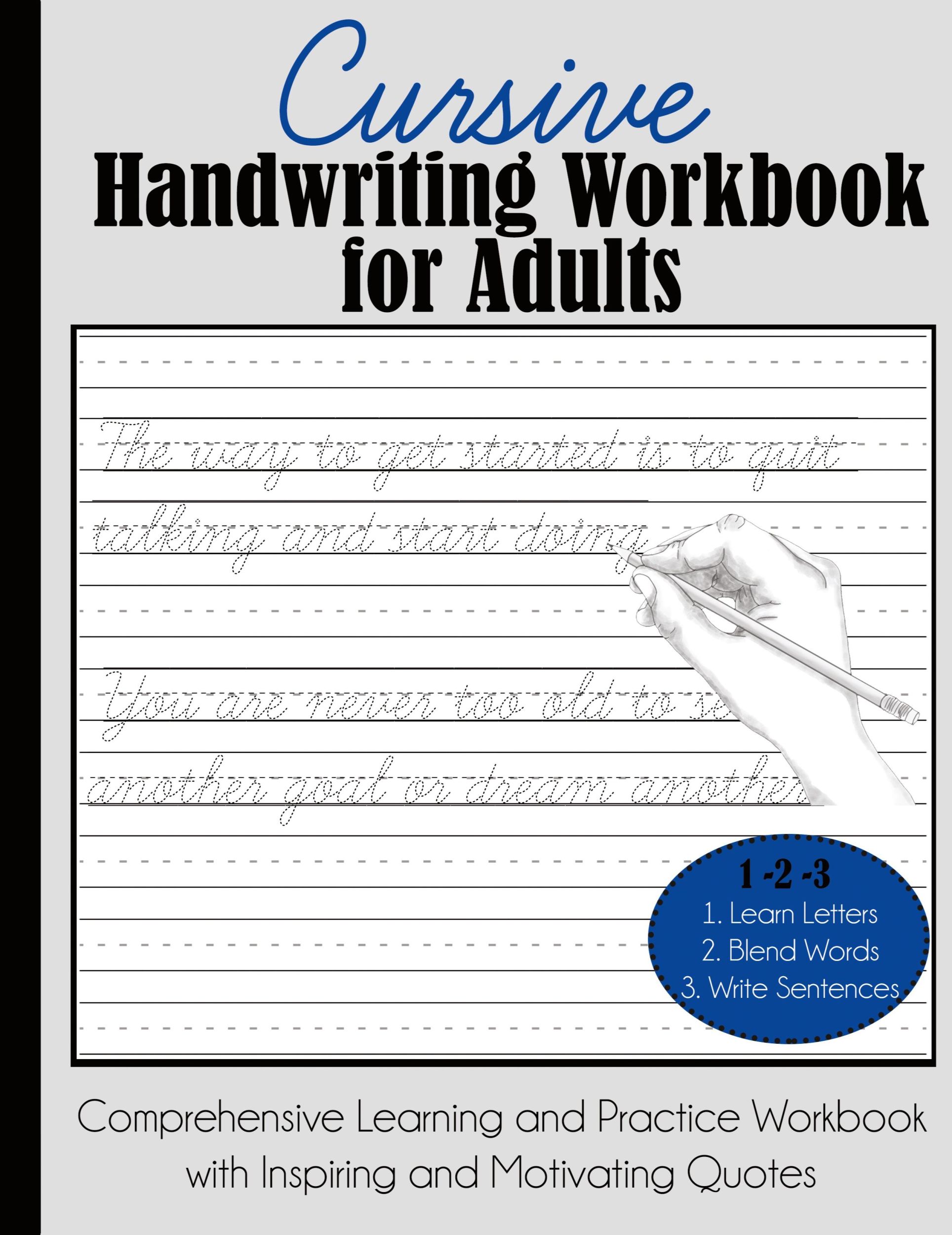 Cover: 9781949651638 | Cursive Handwriting Workbook for Adults | Dylanna Press | Taschenbuch