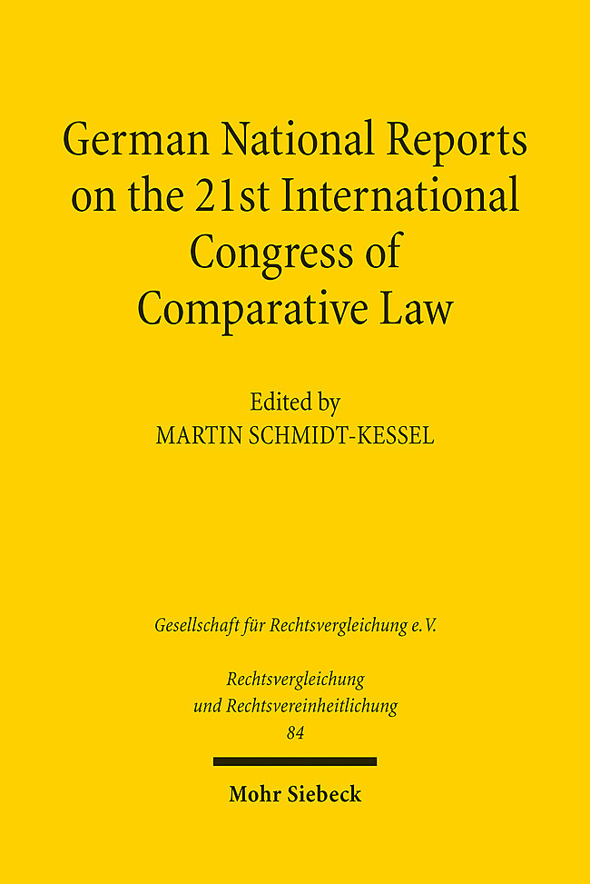 Cover: 9783161617508 | German National Reports on the 21st International Congress of...