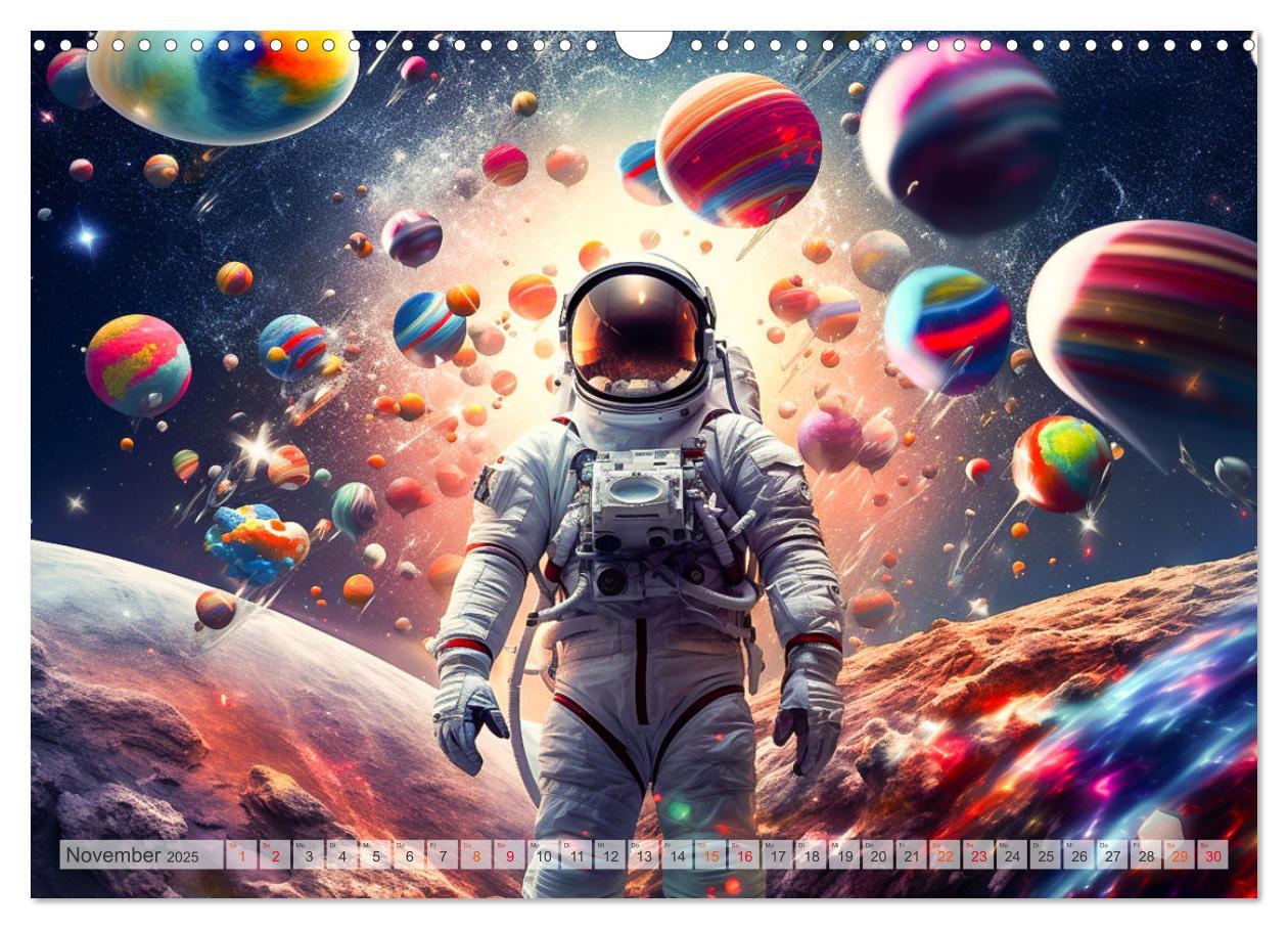 Bild: 9783383773983 | Astronaut - Unterwegs in der Galaxie (Wandkalender 2025 DIN A3...