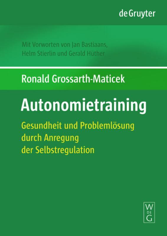 Cover: 9783110168815 | Autonomietraining | Ronald Grossarth-Maticek | Buch | XXII | Deutsch