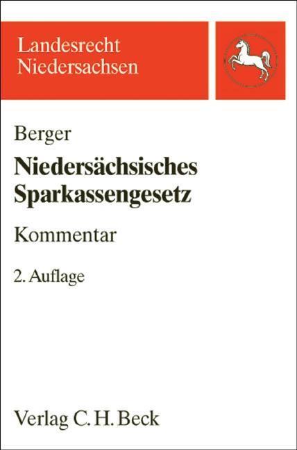 Cover: 9783406546990 | Niedersächsisches Sparkassengesetz | Klaus Berger | Buch | XXX | 2006