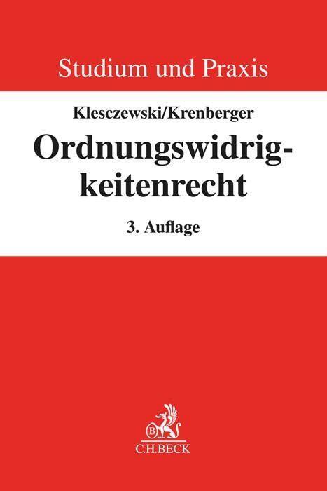 Cover: 9783406778582 | Ordnungswidrigkeitenrecht | Diethelm Klesczewski (u. a.) | Taschenbuch