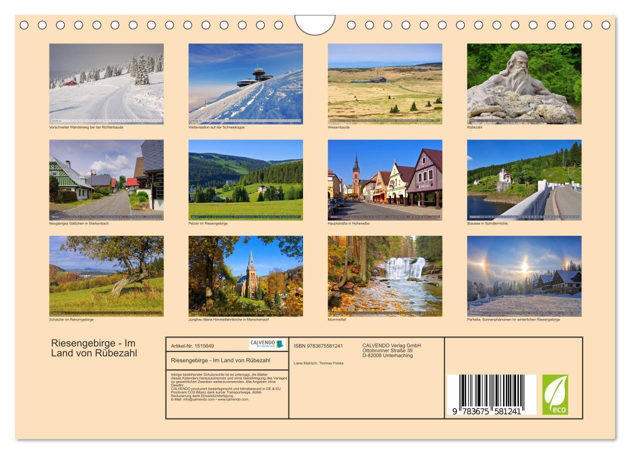 Bild: 9783675581241 | Riesengebirge - Im Land von Rübezahl (Wandkalender 2024 DIN A4...