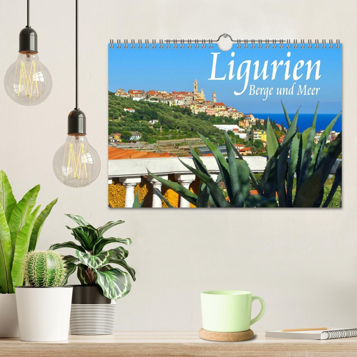 Bild: 9783435681693 | Ligurien - Berge und Meer (Wandkalender 2025 DIN A4 quer), CALVENDO...