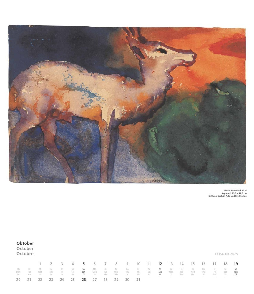 Bild: 4250809652979 | Emil Nolde 2025 - Kunstkalender - Wandkalender im Format 34,5 x 40...