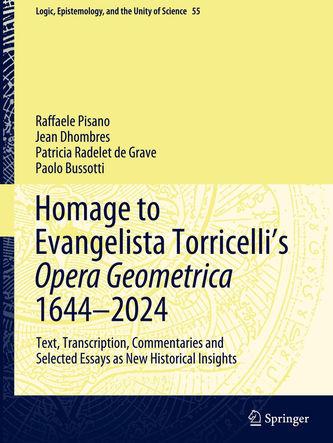 Cover: 9783031069628 | Homage to Evangelista Torricelli¿s Opera Geometrica 1644¿2024 | Buch