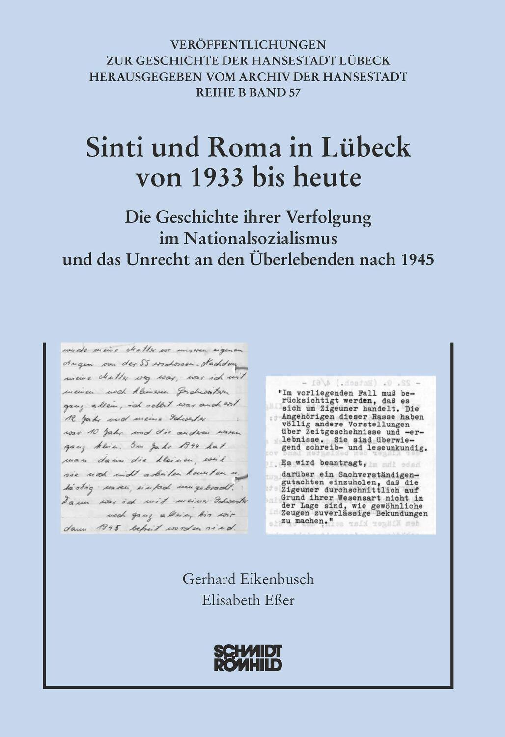 Cover: 9783795031268 | Sinti und Roma in Lübeck von 1933 bis heute | Eikenbusch (u. a.)