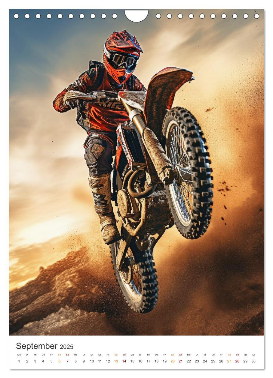 Bild: 9783435853472 | Motocross - Mit Leib und Seele dabei (Wandkalender 2025 DIN A4...