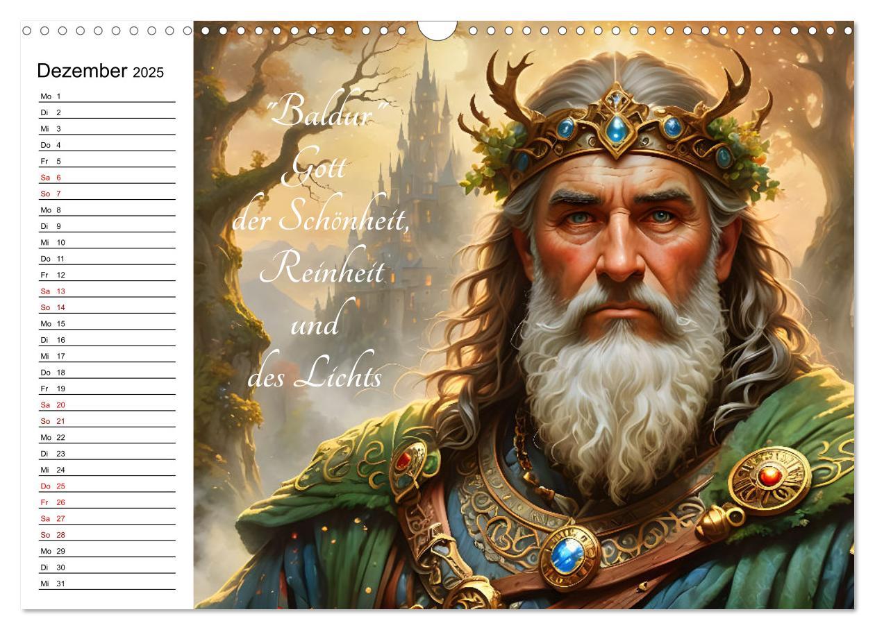 Bild: 9783457142424 | Unsterbliche Mythen des Nordens (Wandkalender 2025 DIN A3 quer),...