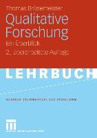 Cover: 9783531162881 | Qualitative Forschung | Ein Überblick | Thomas Brüsemeister | Buch