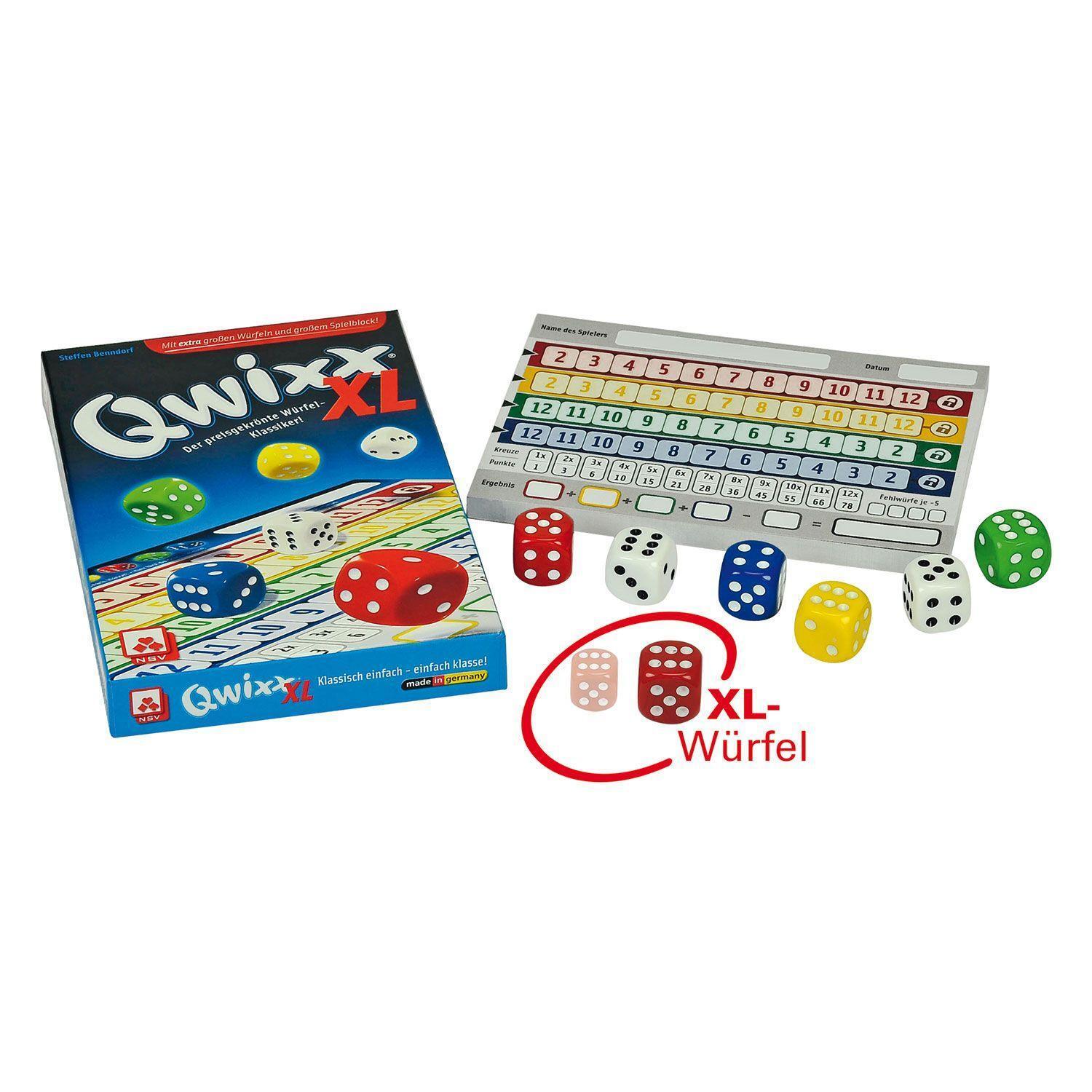 Bild: 4012426880254 | Qwixx XL | Nürnberger Spielkarten Verlag | Spiel | 4022 | Deutsch