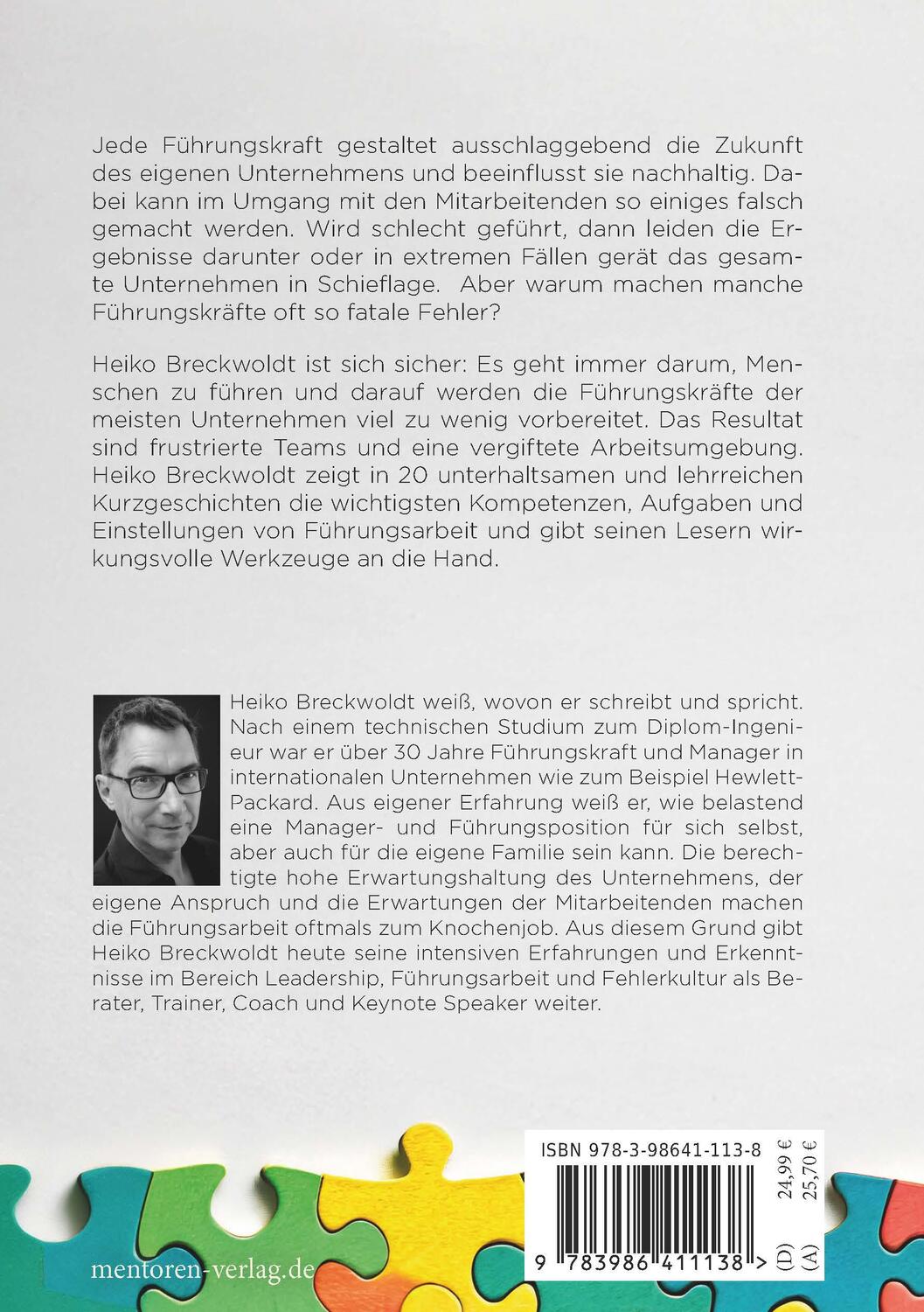 Rückseite: 9783986411138 | Führ mich! | Heiko Breckwoldt | Buch | 264 S. | Deutsch | 2024
