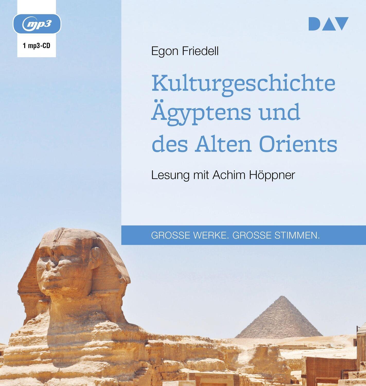 Cover: 9783742414458 | Kulturgeschichte Ägyptens und des Alten Orients | Egon Friedell | MP3