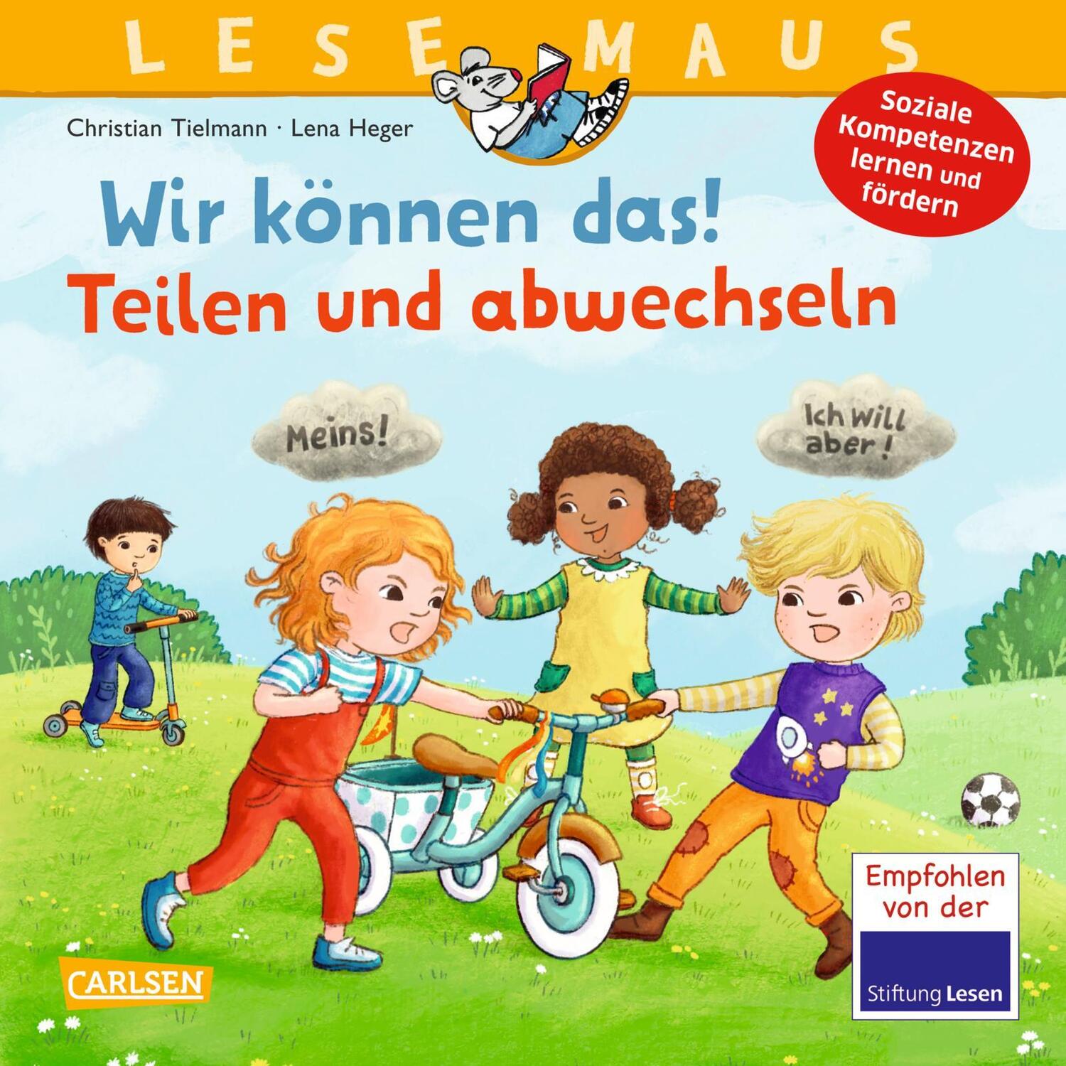 Cover: 9783551080240 | LESEMAUS 124: Wir können das! Teilen und abwechseln | Tielmann | Buch