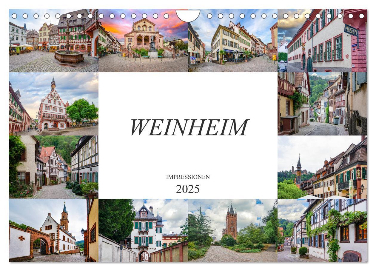 Cover: 9783435195688 | Weinheim Impressionen (Wandkalender 2025 DIN A4 quer), CALVENDO...