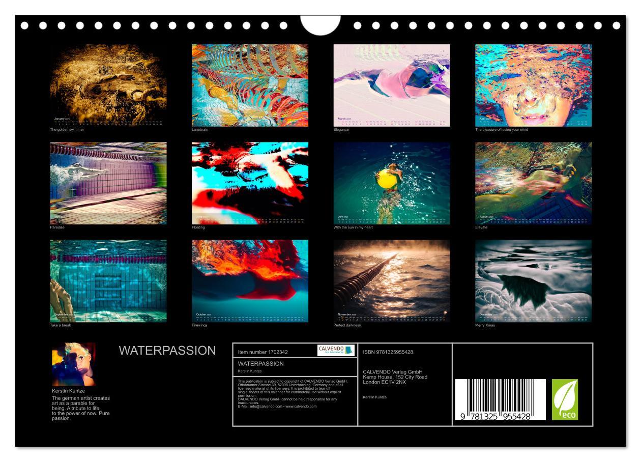 Bild: 9781325955428 | WATERPASSION (Wall Calendar 2025 DIN A4 landscape), CALVENDO 12...