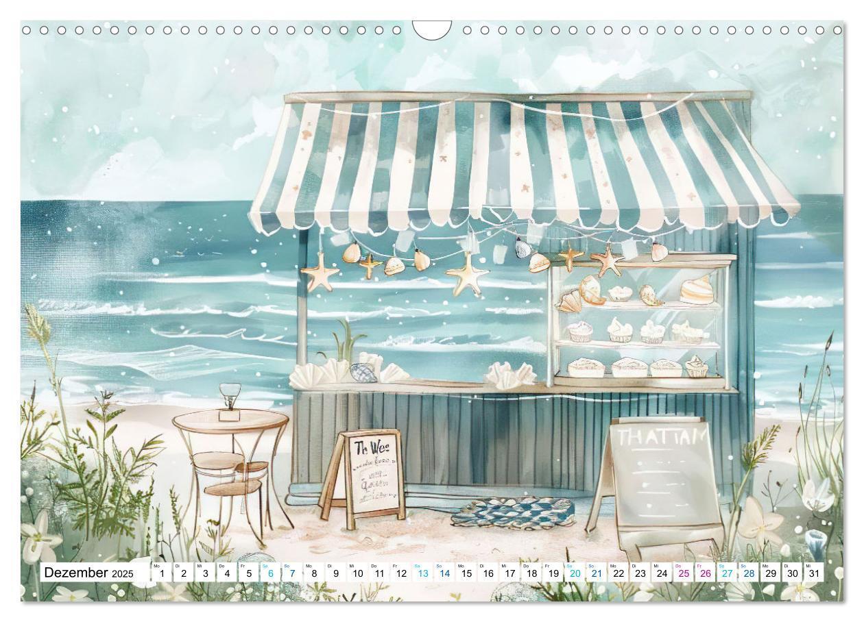 Bild: 9783457170342 | Strandträume in Aquarell (Wandkalender 2025 DIN A3 quer), CALVENDO...