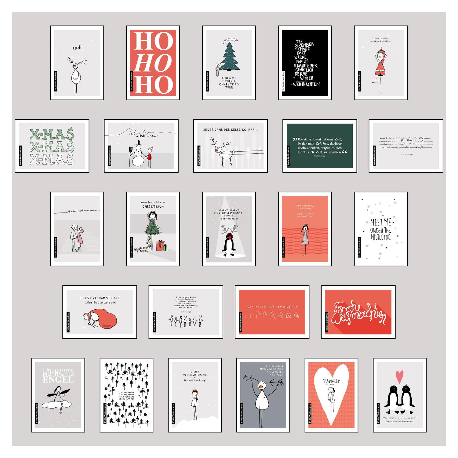 Cover: 9783961112555 | 25 handgemachte Weihnachtskarten Teil 1 | Lisa Wirth | Box | 25 S.