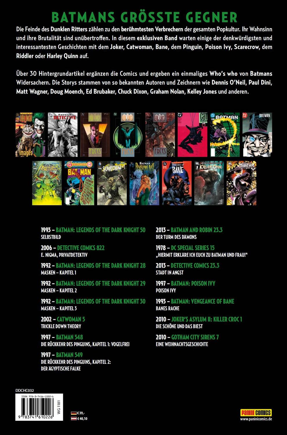 Rückseite: 9783741610226 | Batmans größte Gegner - Anthologie | Buch | 388 S. | Deutsch | 2019