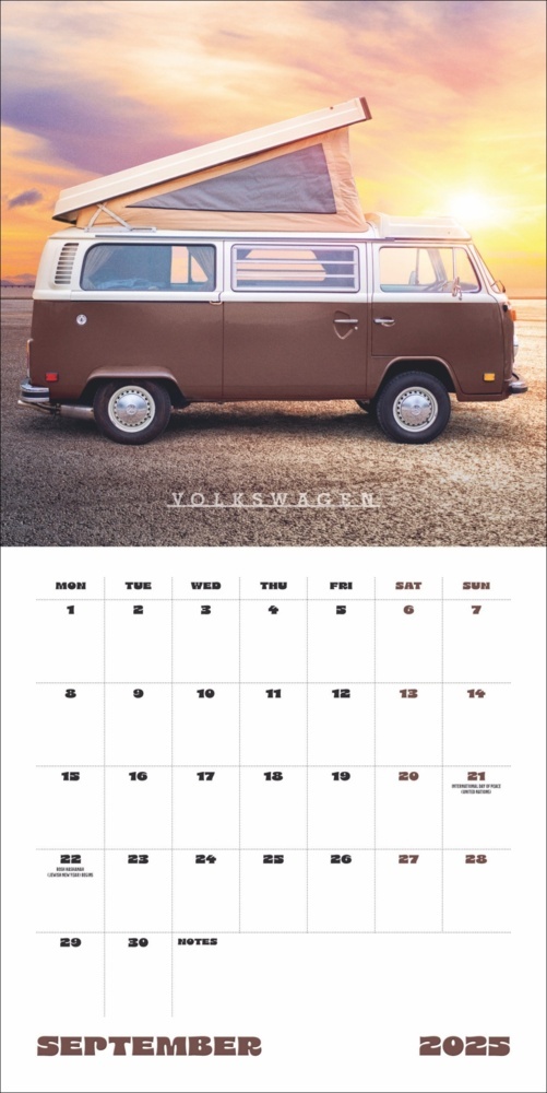 Bild: 9783840196799 | Camper Vans Broschurkalender 2025 | Kalender | 28 S. | Englisch | 2025